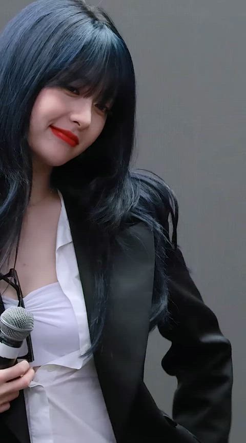 american asian bouncing tits korean long hair natural tits tits kpop clip