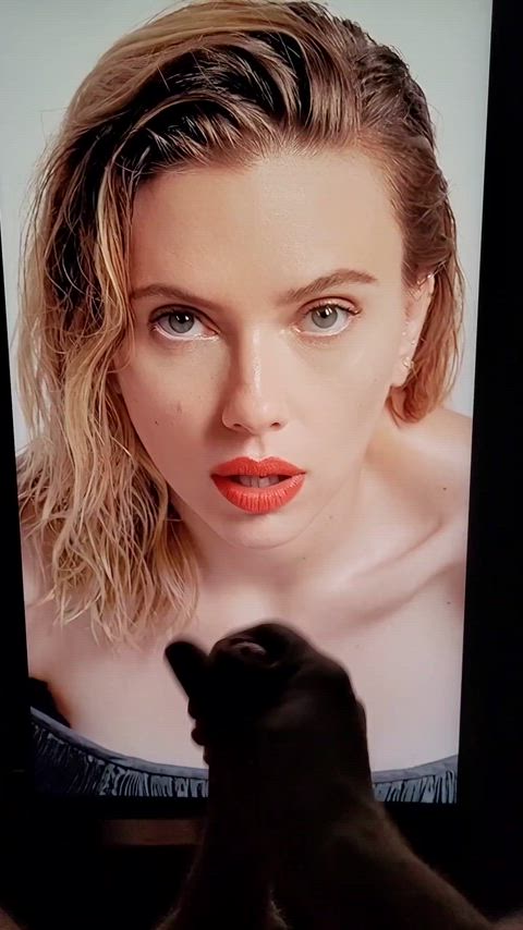 celebrity cock cumshot facial scarlett johansson tribute celebs covered-in-cum clip