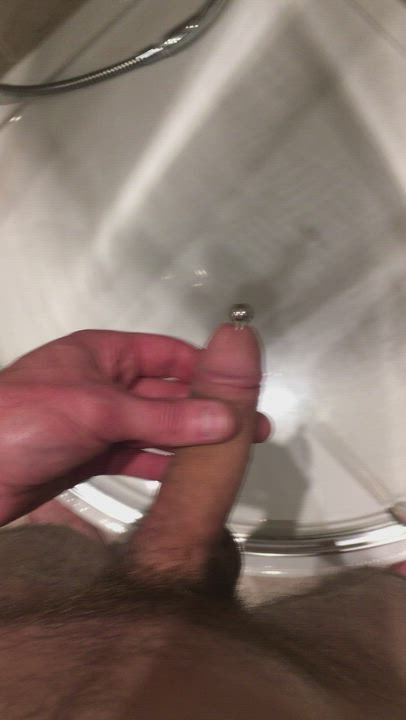 Pissing in the shower