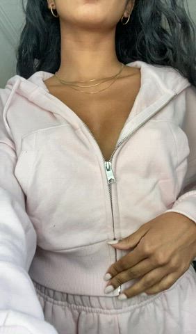 Revealing my perky tits