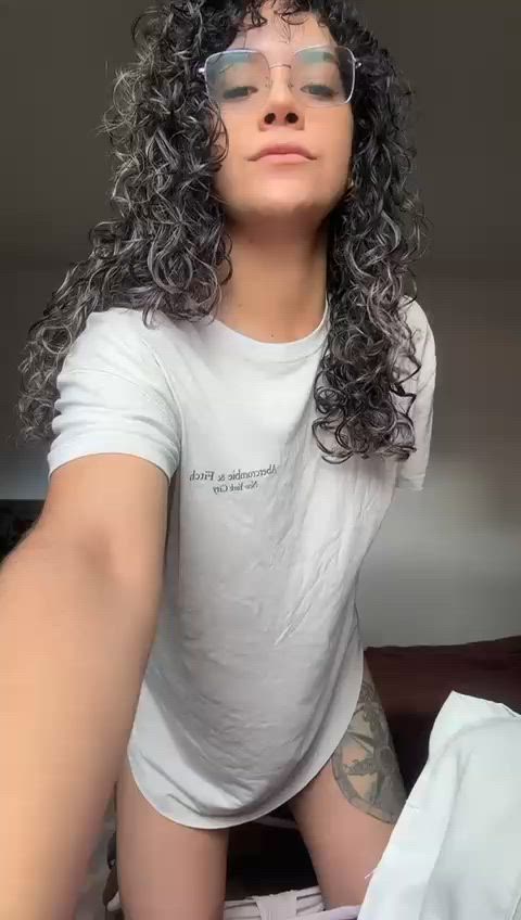 amateur glasses hairy hairy armpits hairy pussy natural tits onlyfans small tits