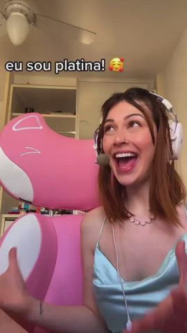 gamer girl small tits twink clip