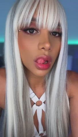 latina lingerie long hair sensual clip