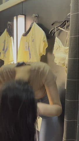 Ass Brunette Mirror clip