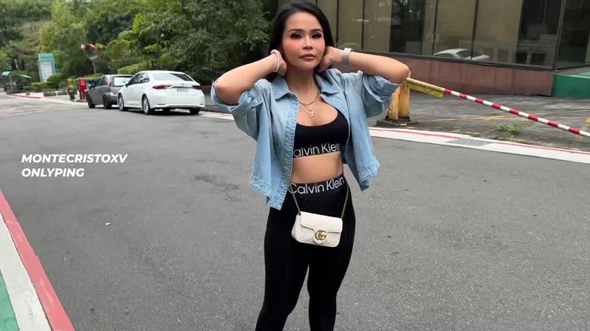 amateur asian big tits hiking pov sfw vlog amateur-girls thick-booty clip