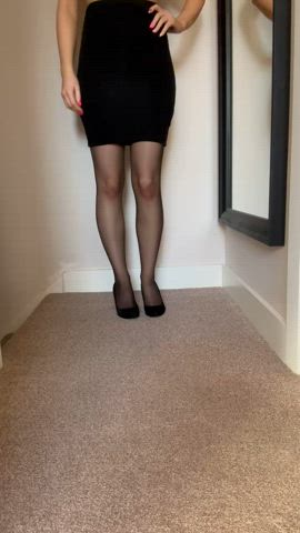 babe blonde cute stockings clip