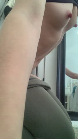 Asshole Bending Over Dildo Labia clip