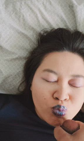 big cum blast for her face and lips
