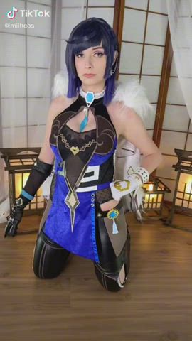 Big Tits Cleavage Cosplay clip