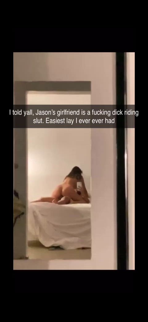 Showing how easy it was to fuck your roommates girlfriend