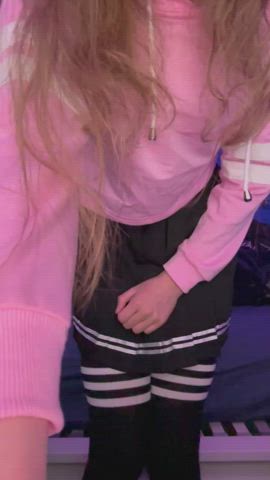 Took my skirt off for you <3