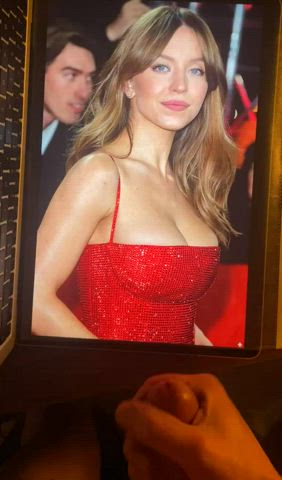 big tits celebrity cum sydney sweeney tribute clip