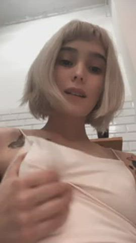 asshole blonde tits legal-teens clip