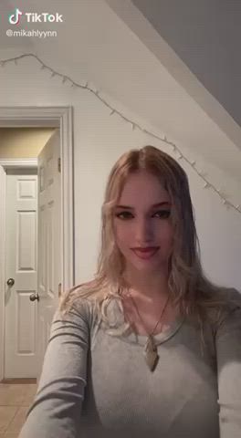 Blonde Huge Tits TikTok clip