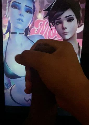 3d big tits jerk off masturbating overwatch clip