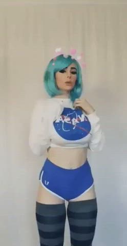big tits bouncing tits cosplay costume huge tits teen tits clip