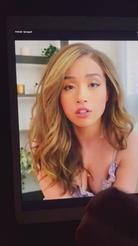 cleavage cumshot gamer girl long hair masturbating tribute clip