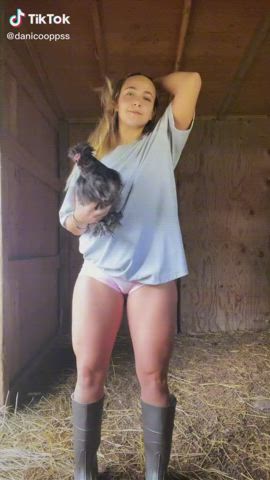 Booty Bubble Butt Cowgirl TikTok White Girl clip