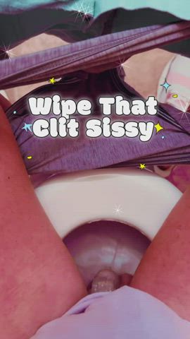 My little sissy wiping her clit, how cute ๐ฅฐ. She hasnโt stood up in over a year