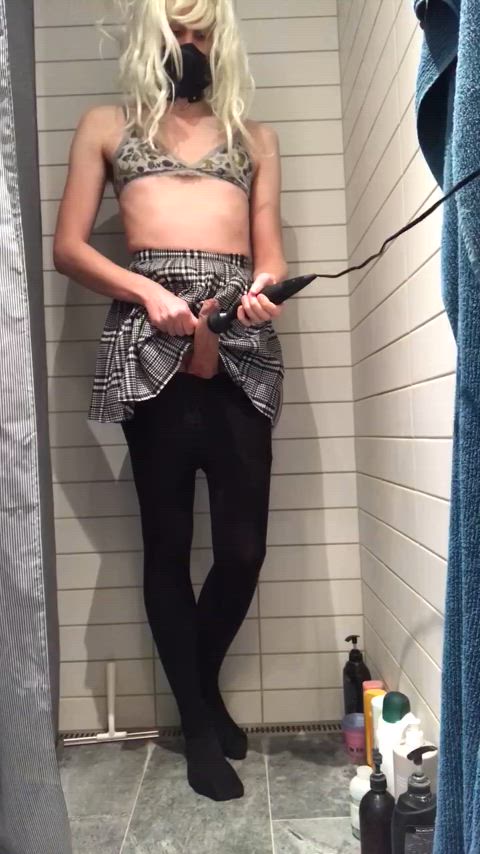 choker cumshot girlcock magic wand sissy sissy slut vibrator clip