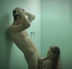 blowjob couple shower clip