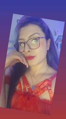 cute glasses kiss teen clip