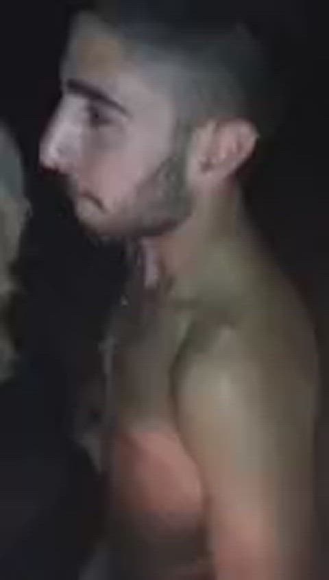 arab blonde car interracial muslim outdoor public white girl clip