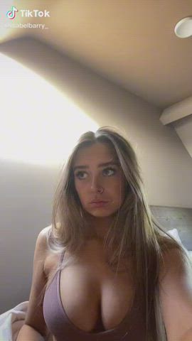 Gorgeous busty long haired girl