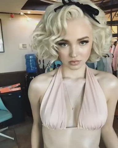 blonde cleavage dovefucking clip