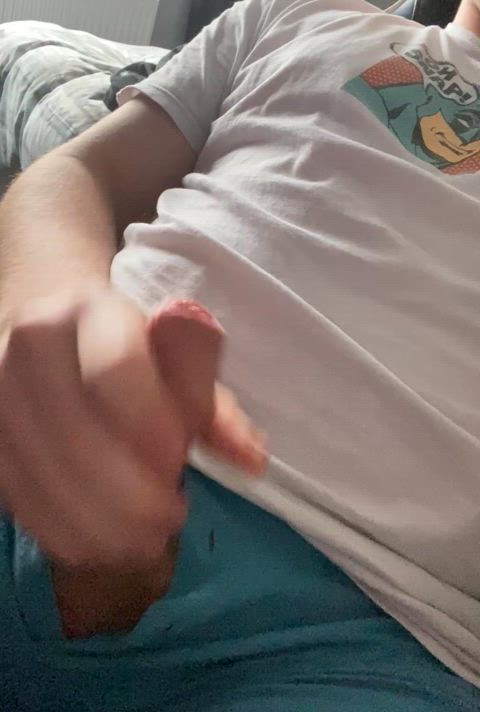 Cum shot over myself