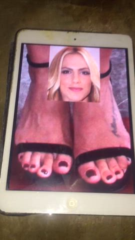 cum on feet cumshot feet fetish clip