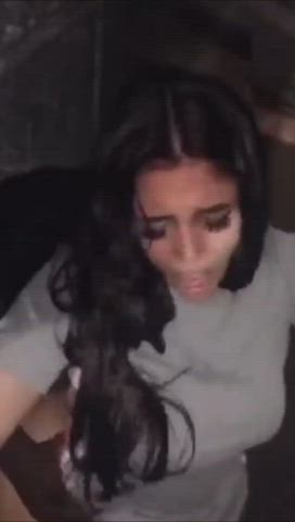 big tits boobs sex standing doggy tits clip