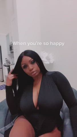 Big Tits Cleavage Ebony Jada Fire clip