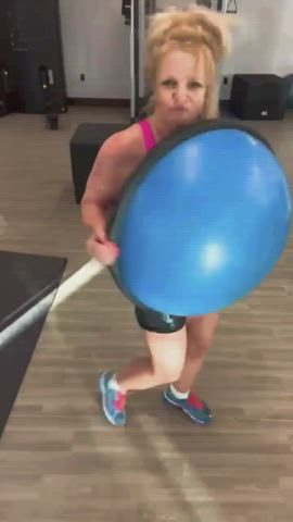 Britney Spears Spandex Workout clip
