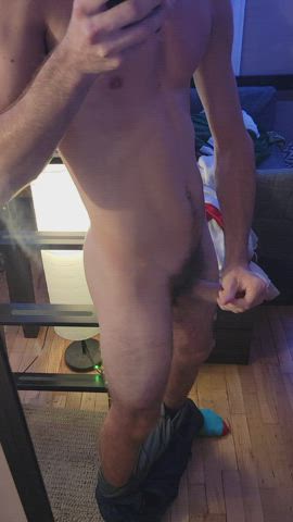 cock hairy cock jerk off male masturbation teen clip