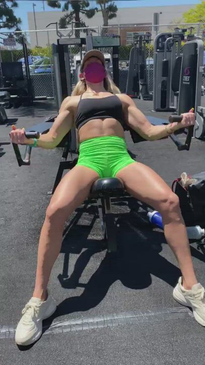 Big Tits Blonde Workout clip