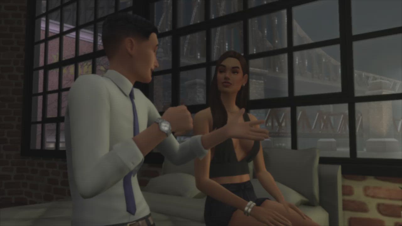 Animation Bed Sex Handjob clip