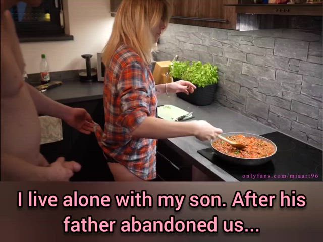 caption mom son step-mom step-son taboo clip
