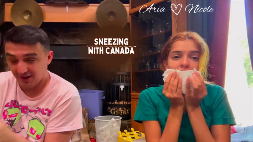 Trying sneezing powder!