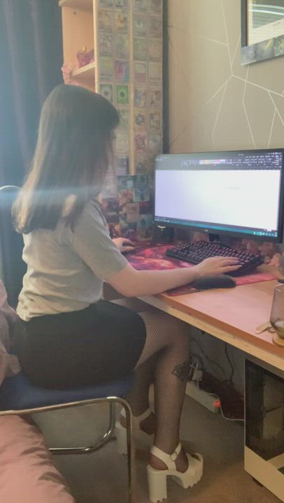 the new girl at the office shows you this⦠will you follow her to the bathroom?