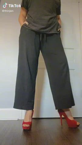 amateur big ass high heels homemade jiggling milf mature skirt tiktok clip