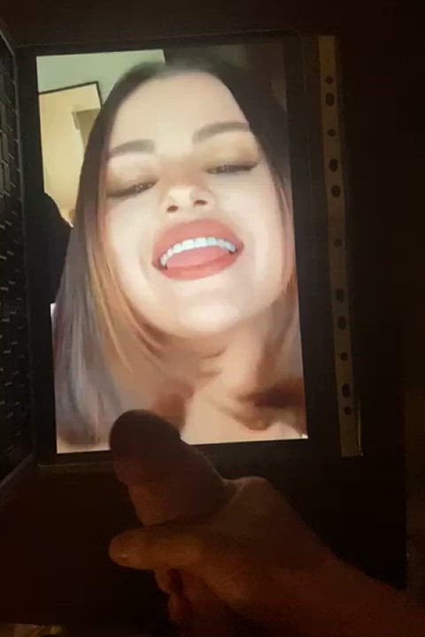 celebrity cock cum cumshot facial selena gomez tribute clip