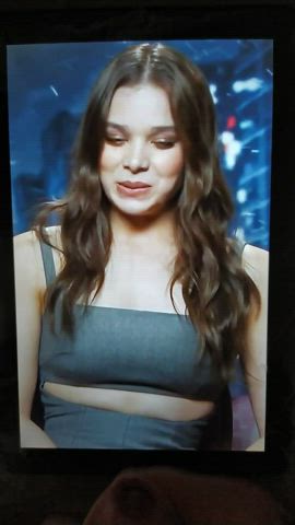 brunette celebrity cum cumshot facial hailee steinfeld tribute clip