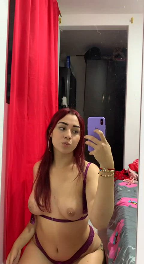 Even the bed turned red from my intimate desires (f)