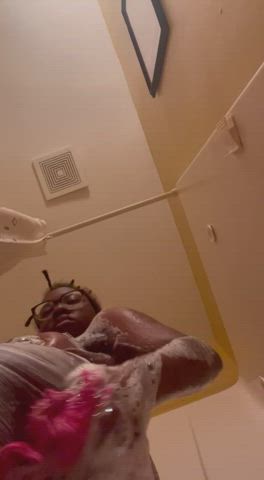 Ass Ebony Shower clip