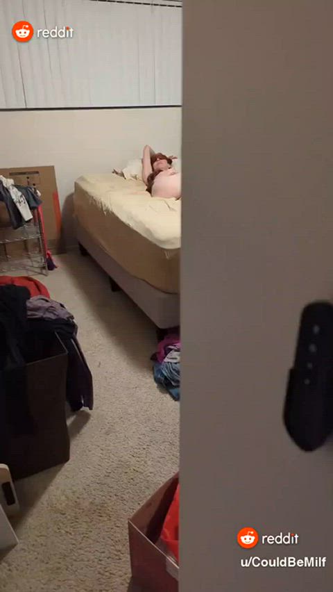 amateur babe brunette homemade lingerie milf natural tits clip