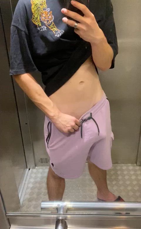 cock cockflash elevator public r/caughtpublic clip