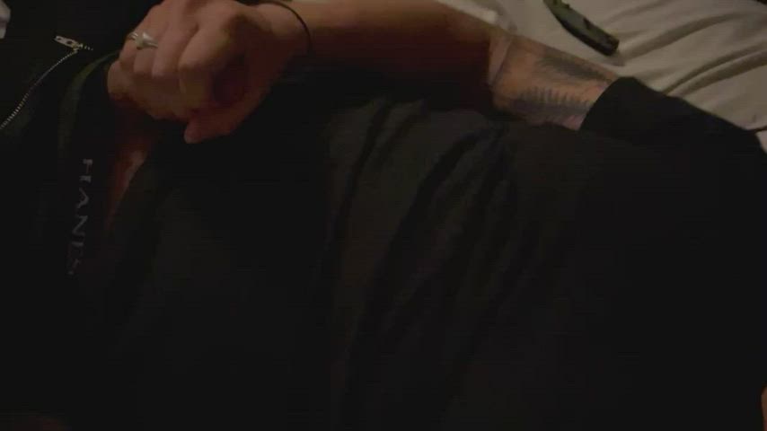 black shirt for contrast