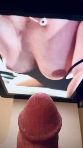 cock cum cumshot masturbating tits clip
