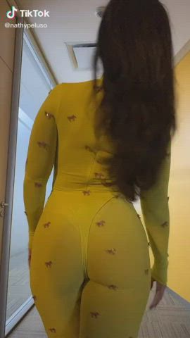 argentinian ass brunette dancing dress latina clip